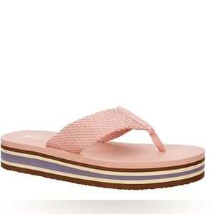 🩷🩴Xappeal Sunni Women's Platform Pink Flip Flop Sandals, Size 10